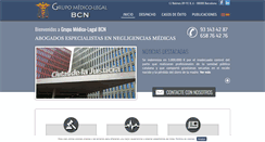 Desktop Screenshot of grupomedicolegalbcn.com