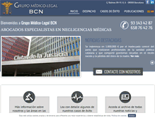 Tablet Screenshot of grupomedicolegalbcn.com